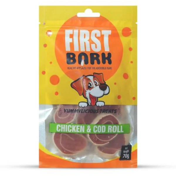 First Bark Chicken & Cod Roll